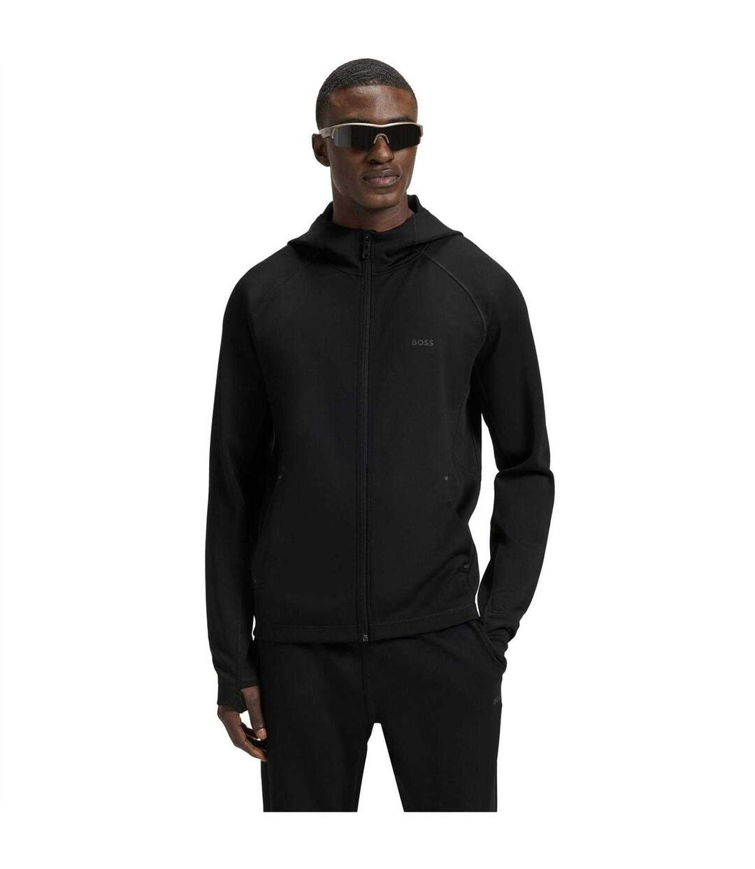 Veste À Capuche Entraînement Active Homme Noir Boss-4