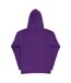 Sweatshirt Uni À Capuche Femme Violet SG-2