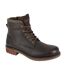 Roamers Mens Waxy Leather Ankle Boots (Brown) - UTDF2092