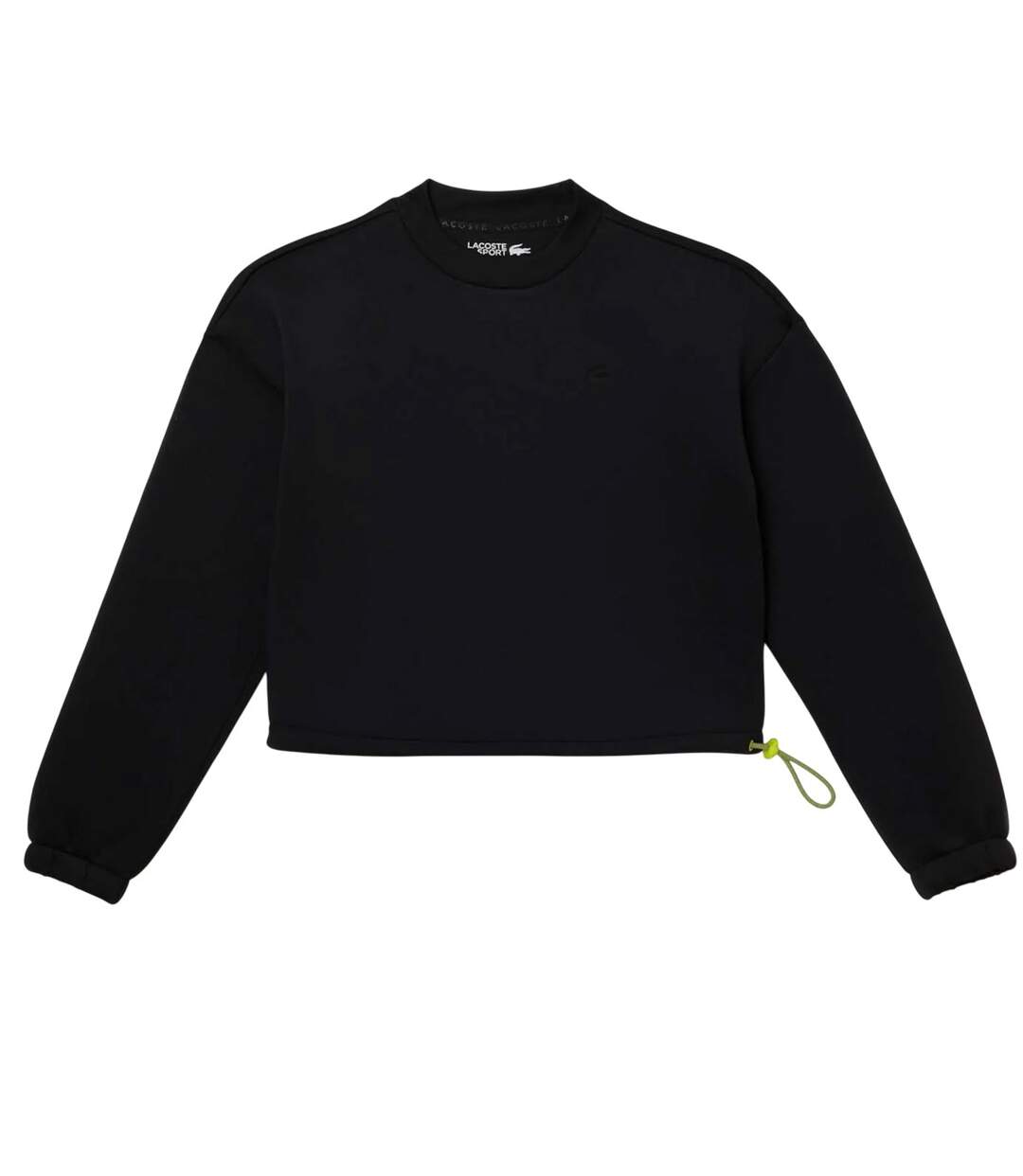 Sweat femme noir Lacoste-1