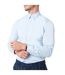 Mens Islass Slim Long-sleeved Shirt Ice Blue Ted Baker-1