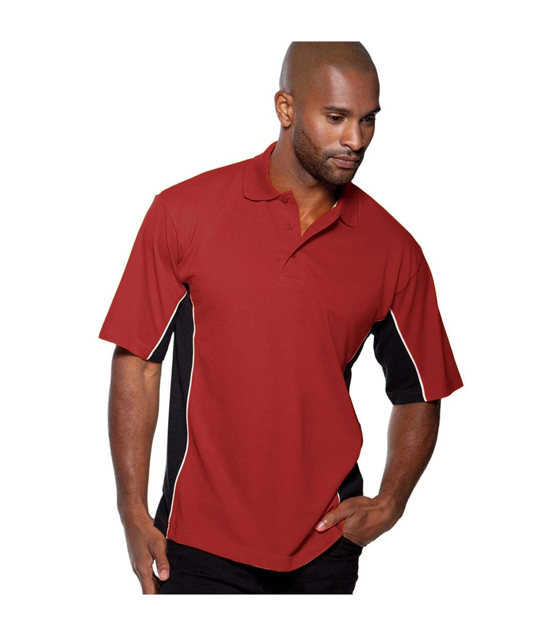 Polo à manches courtes homme rouge/noir/blanc GAMEGEAR