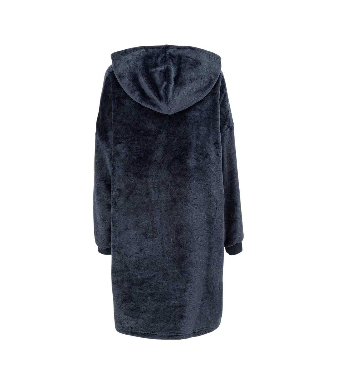 Sweat À Capuche Couverture Femme Bleu Marine Linea-2