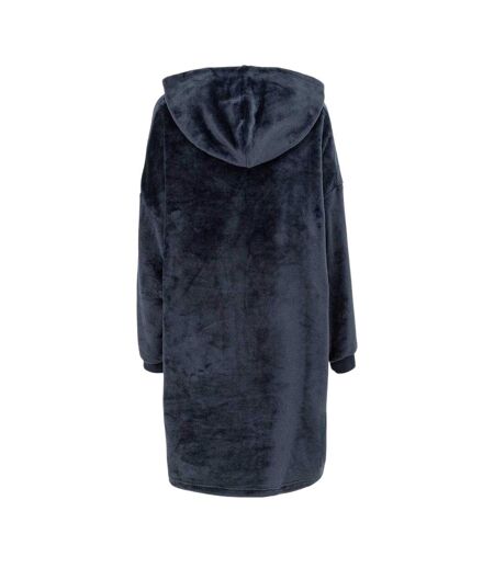 Sweat À Capuche Couverture Femme Bleu Marine Linea