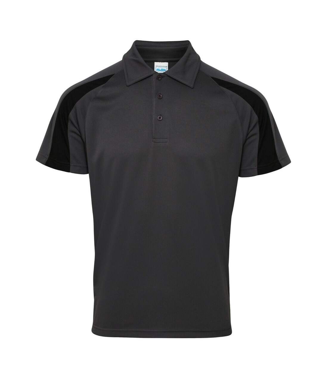 Polo homme charbon / noir vif AWDis Cool-1