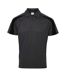 AWDis Cool Mens Contrast Polo Shirt (Charcoal/Jet Black)