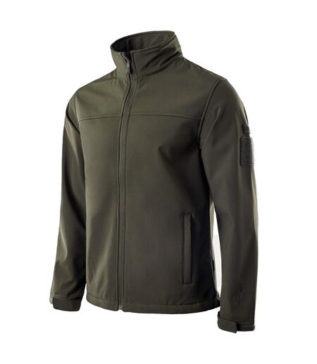 Mens deer soft shell jacket olive green MAGNUM