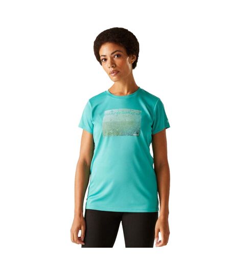 Womens/ladies Fingal Ix Grass T-shirt Turquoise Regatta