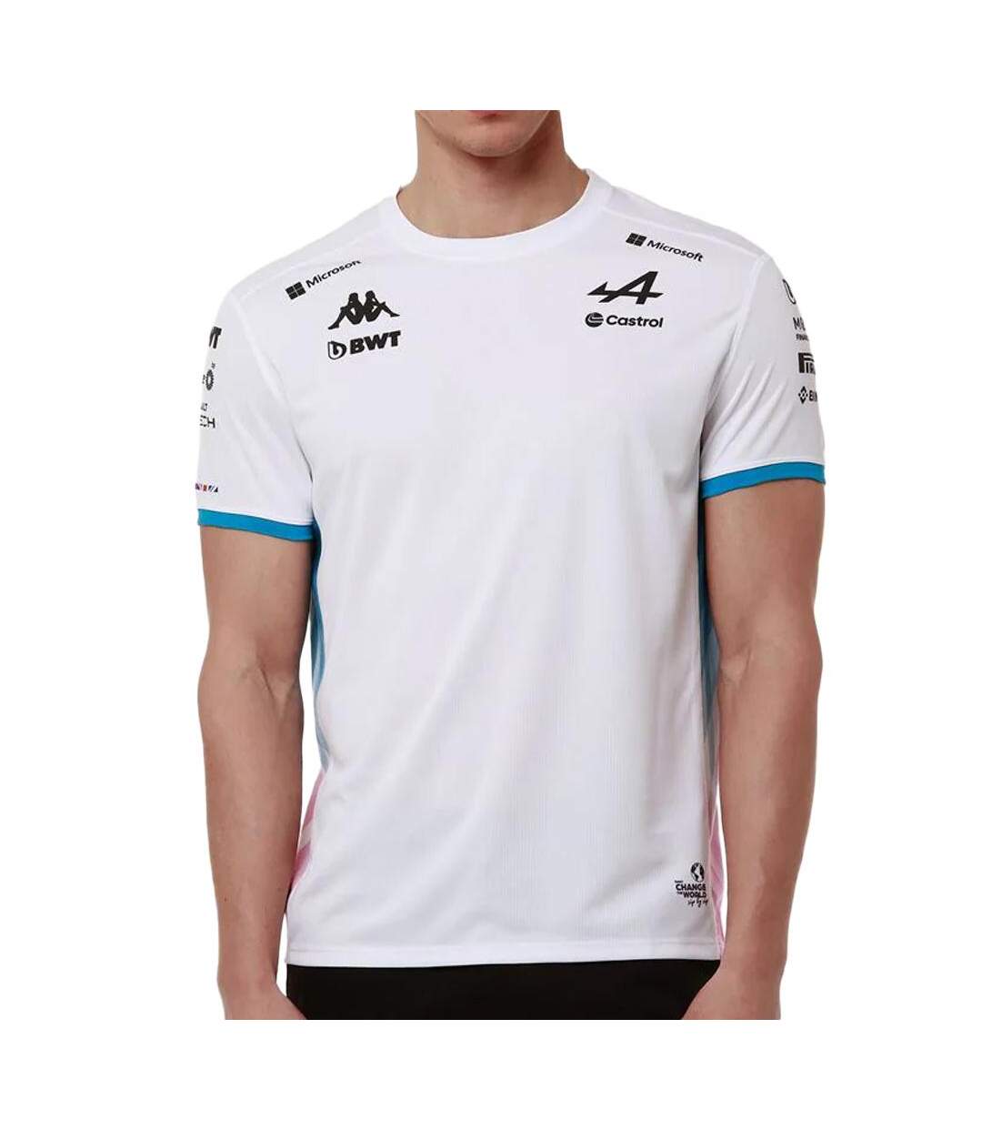 Maillot blanc homme kappa adolim-1