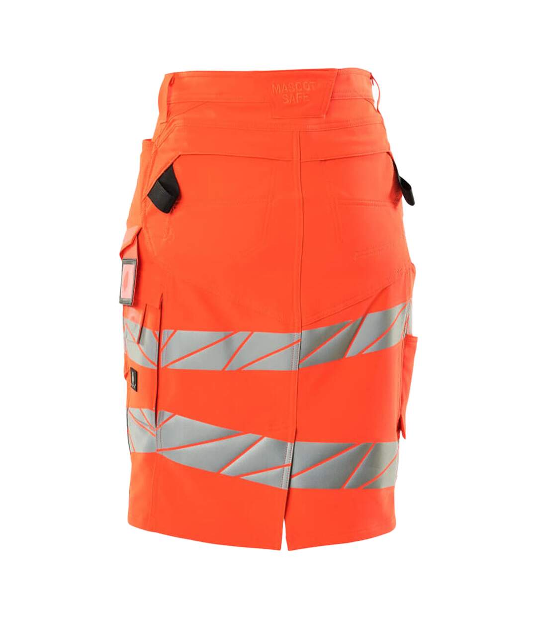 Womens/ladies Accelerate Safe High-vis Fitted Skirt Red Mascot-2