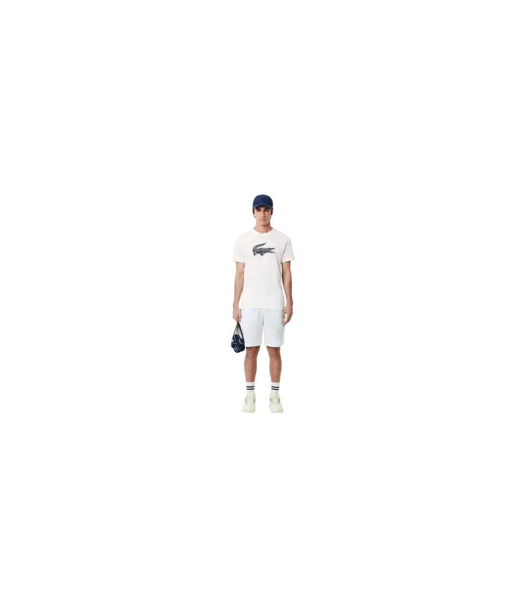 T-shirt Motif/style Logo Homme Blanc Lacoste-1
