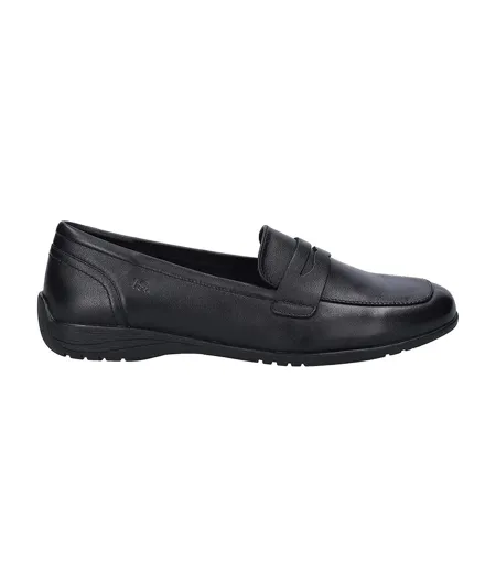 Womens/ladies Fenja 22 Leather Loafers Black Josef Seibel