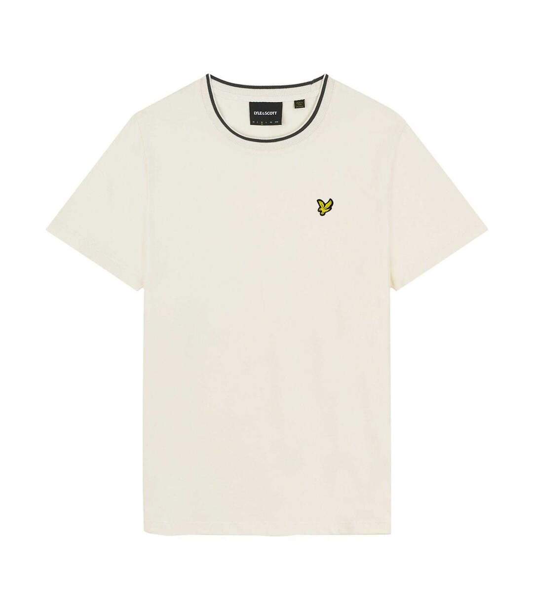 T-shirt Homme Blanc Gris Lyle & Scott-2