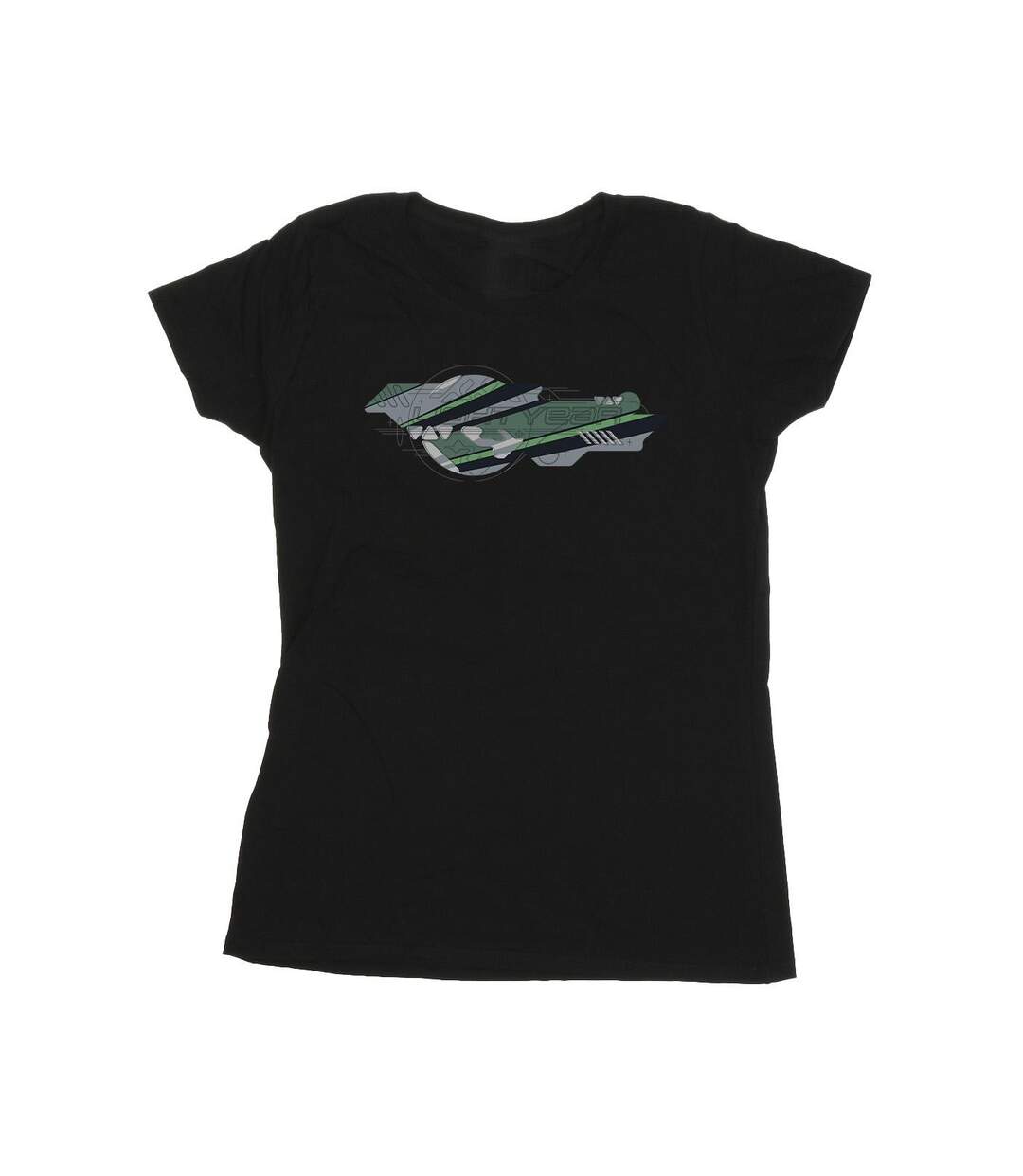 Disney T-shirt en coton Femme/Ladies Lightyear Graphic Title (Noir) - UTBI29123-1