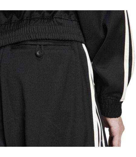 Mens Woven Baggy Tracksuit Bottoms Black Adidas