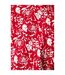 Mens floral short-sleeved shirt red Maine