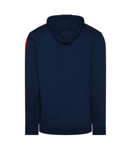 Mens England Cricket Full Zip Hoodie Navy Peony Castore