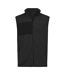 Mens Mountain Fleece Gilet Black Tee Jays-1