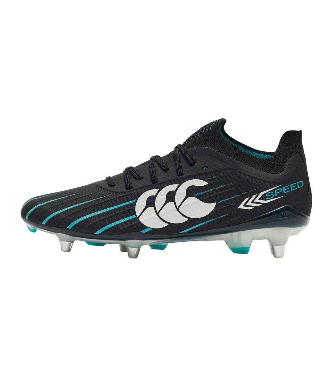 Unisex Adult Speed Falcon 2.0 Elite Soft Ground Rugby Boots Black Green Canterbury-2
