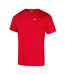 T-shirt Uni Manches Courtes En Coton Homme Rouge Speedo-2