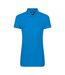 Womens/ladies polo shirt sapphire blue PRO RTX