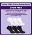 3 Pack Womens 100% Cotton Trainer Socks-3