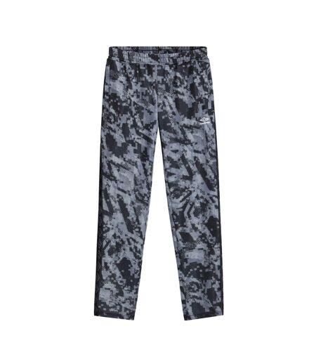 Mens Taped Tracksuit Bottoms Black Camo Umbro