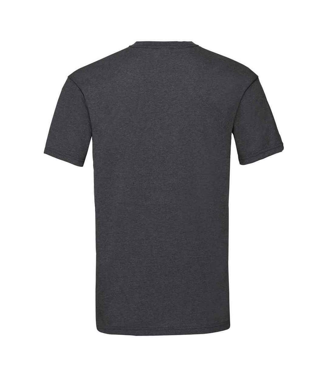 T-shirt valueweight homme gris foncé chiné Fruit of the Loom