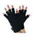 Mens Black 3M Thinsulate Insulation Lined Fingerless Gloves-1