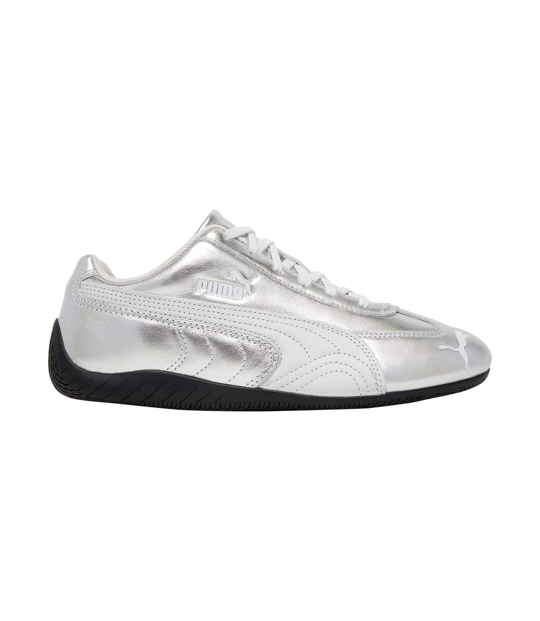 Basket Cuir Puma Speedcat Silver-2