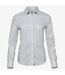 Tee Jays Womens/Ladies Stretch Luxury Long Sleeve Poplin Shirt (White) - UTPC3548