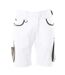 Mens Unique Work Shorts White Dark Anthracite Mascot-1