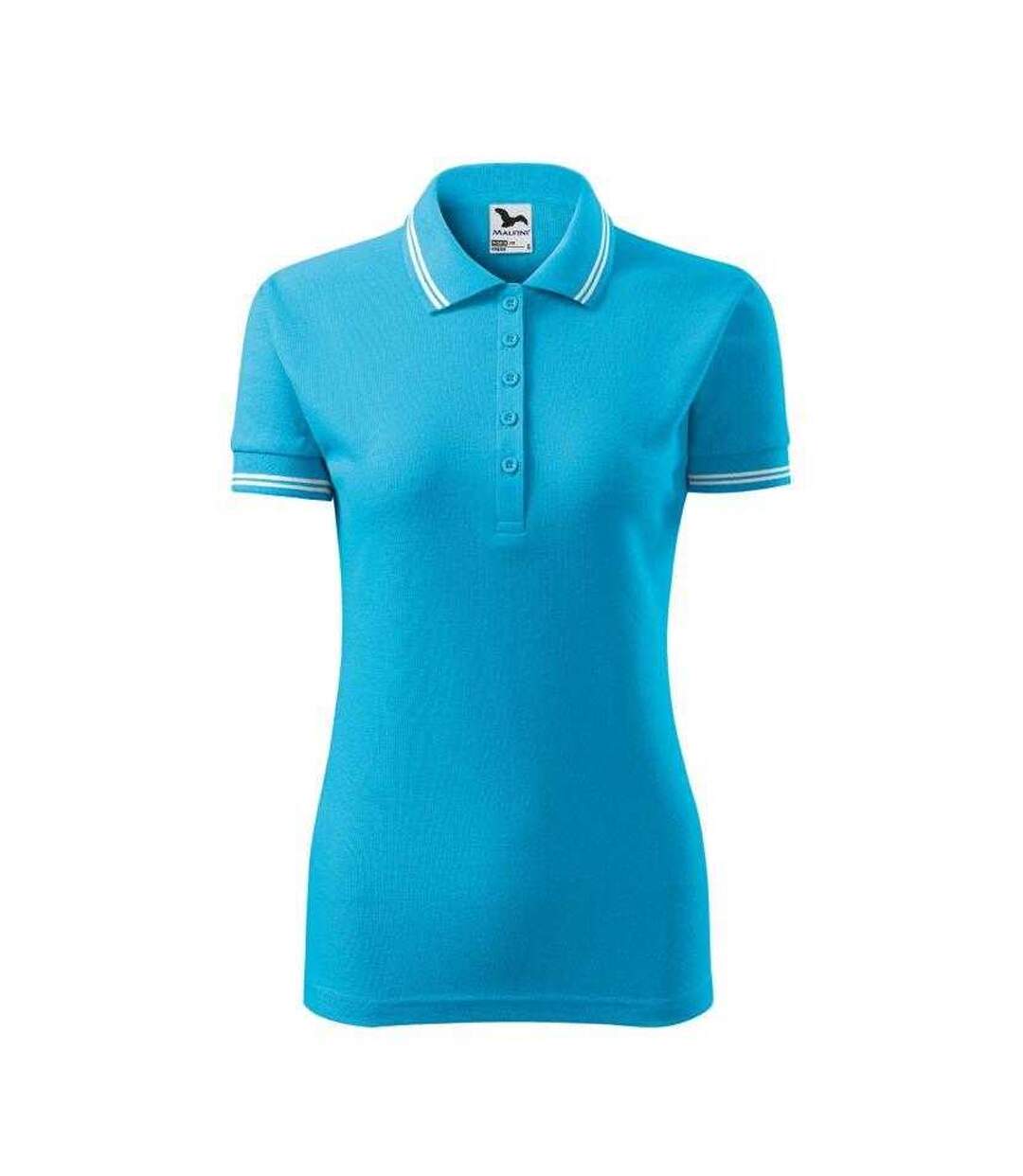 Polo Adler Urban Femme Turquoise Vif Malfini-1