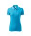 Polo Adler Urban Femme Turquoise Vif Malfini-1