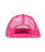 Casquette Trucker Detroit Rose Vif Blanc Result Headwear-2
