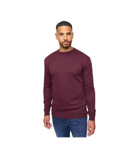 Pull Pepston Homme Bordeaux Chiné Bewley & Ritch