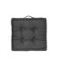 Coussin de Sol Dorian 40x40cm Gris Foncé