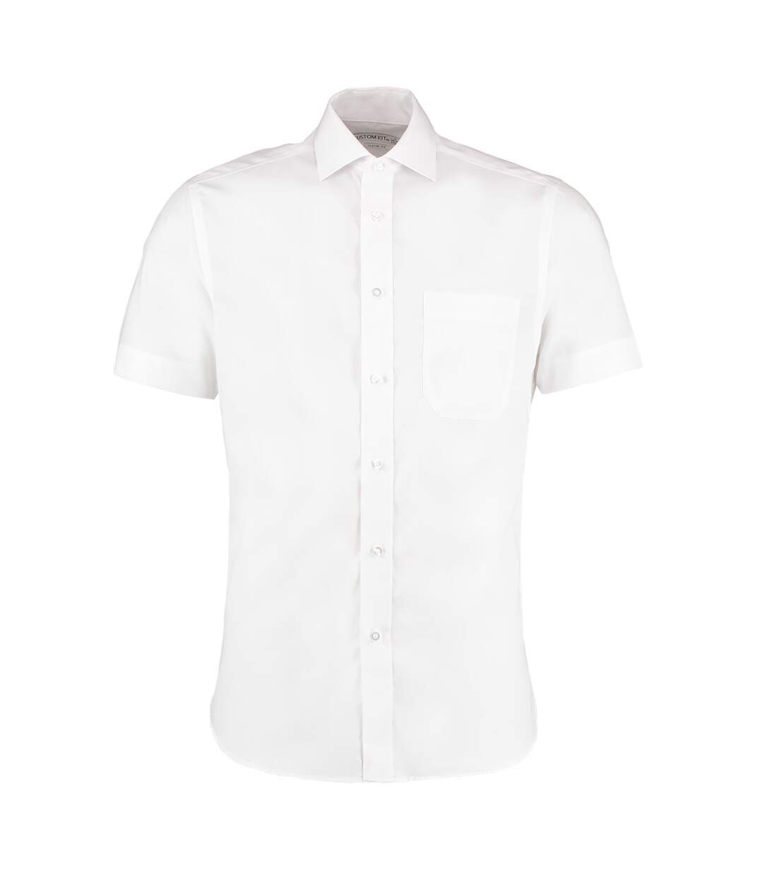 Chemise à manches courtes sans repassage homme blanc Kustom Kit-1