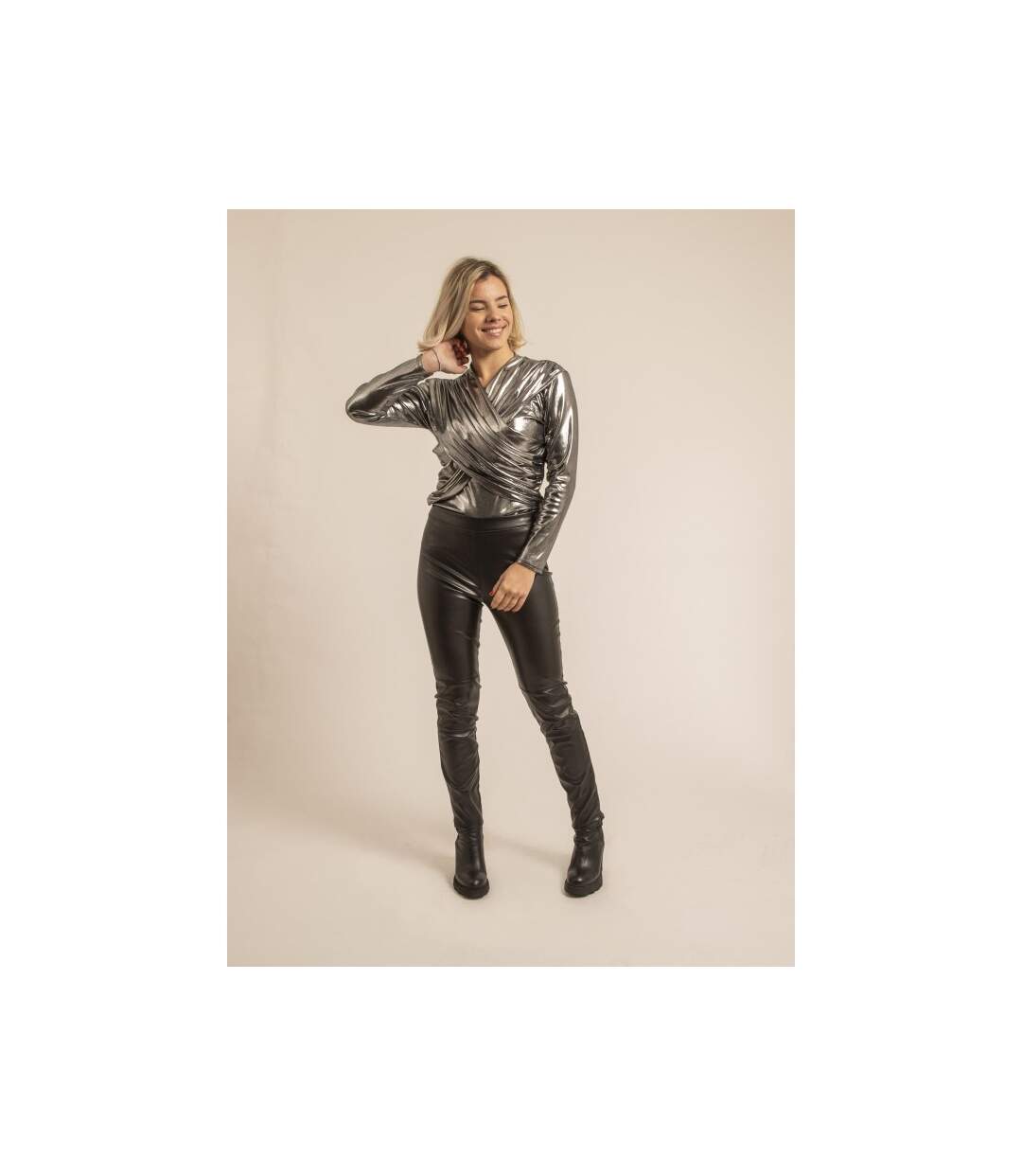 Top croisé manches longues FRIDALIA - Dona X Lisa-4