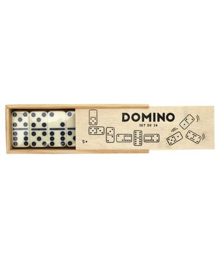 Jeu de Société Domino 5cm Ivoire & Noir