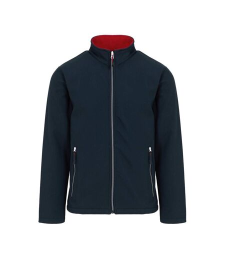 Mens Ascender Fleece Jacket Navy Classic Red Regatta