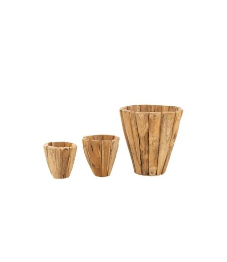 Cache-Pot en Bois Jack Teck 40cm Naturel