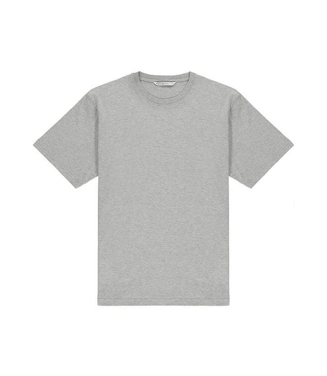 T-shirt à manches courtes  hunky superior pour homme gris chiné Kustom Kit