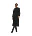 Womens/ladies frill neck midi dress black Dorothy Perkins