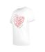 T-shirt Motif/style Papillon Et Cœur Femme Blanc Love Moschino-3