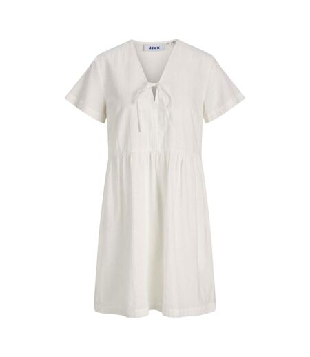 Robe Courte Manches Courtes Femme Blanc De Blanc JJXX