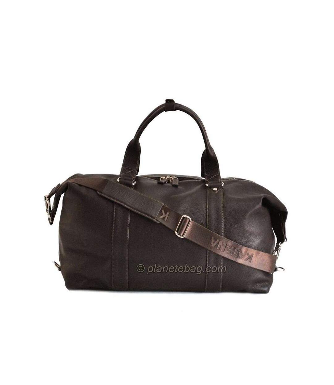 Sac de voyage en cuir KATANA 50cm - chocolat-2