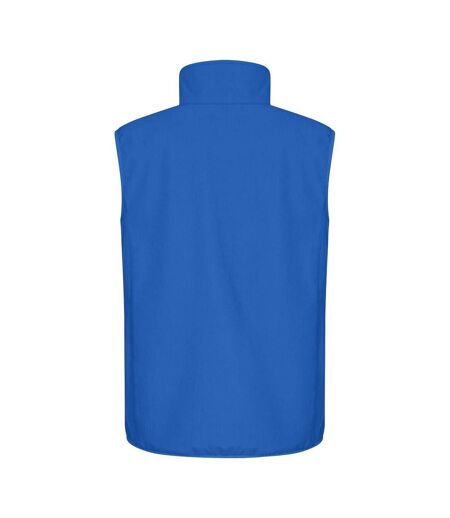 Mens Classic Soft Shell Jacket Royal Blue Clique
