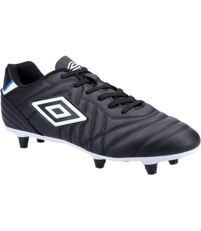 Umbro Mens Soft Ground Soccer Boots (Black/White)