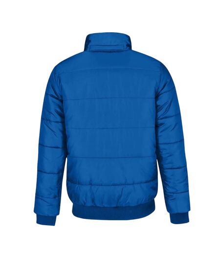 B&c Mens Superhood Padded Bomber Jacket Royal Blue Neon Orange B&C Superhood